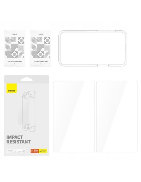 Baseus Crystal Series Szkło Hartowane Do Nintendo Switch OLED 2021 2szt.