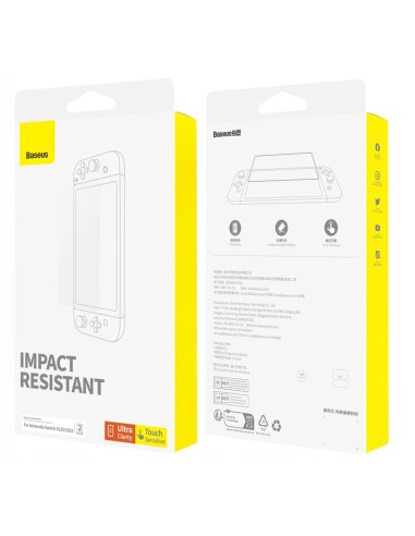 Baseus Crystal Series Szkło Hartowane Do Nintendo Switch OLED 2021 2szt.