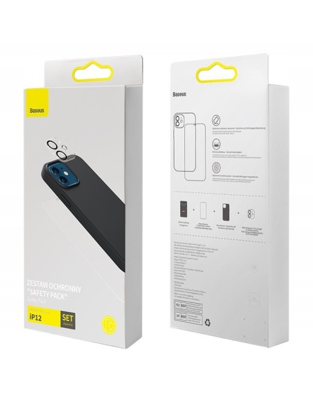 Baseus Etui Ze Szkłem Hartowanym Do Ekranu I Aparatu do iPhone 12