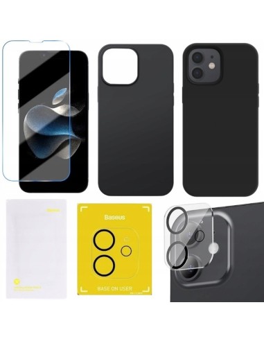 Baseus Etui Ze Szkłem Hartowanym Do Ekranu I Aparatu do iPhone 12