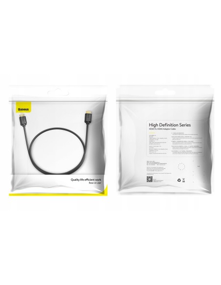 Baseus High Definition Series Kabel HDMI Do HDMI 3m Czarny