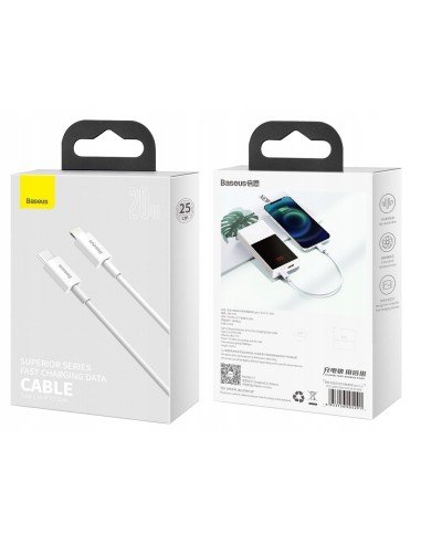 Baseus Superior Series Kabel USB-C Do Lightning 25cm Biały