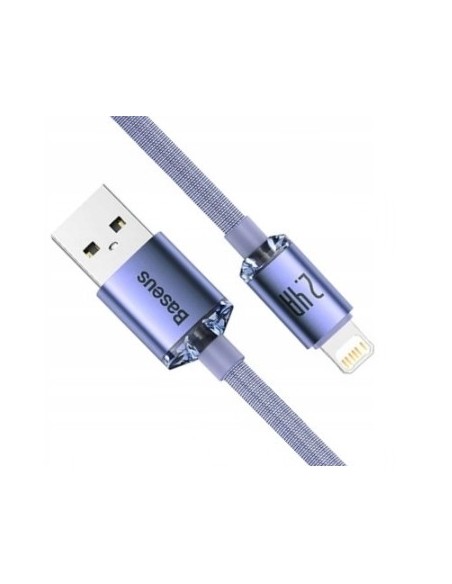 Baseus Crystal Shine Kabel USB Do Lightning 2m Fioletowy