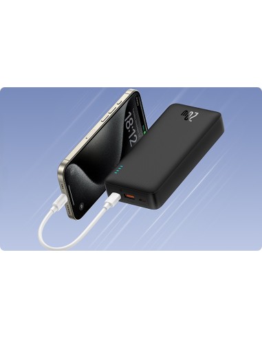 Baseus Airpow Power Bank 20W 20000mAh z Kablem USB-C Czarny