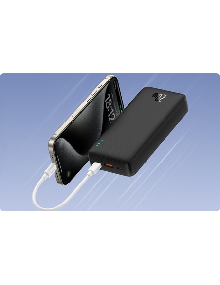 Baseus Airpow Power Bank 20W 20000mAh z Kablem USB-C Czarny