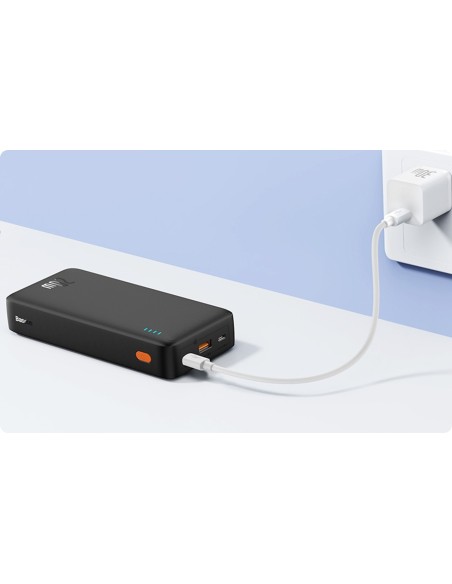 Baseus Airpow Power Bank 20W 20000mAh z Kablem USB-C Czarny