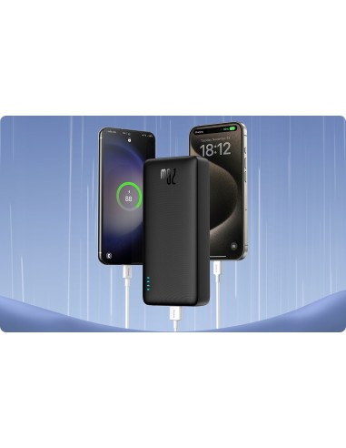 Baseus Airpow Power Bank 20W 20000mAh z Kablem USB-C Czarny