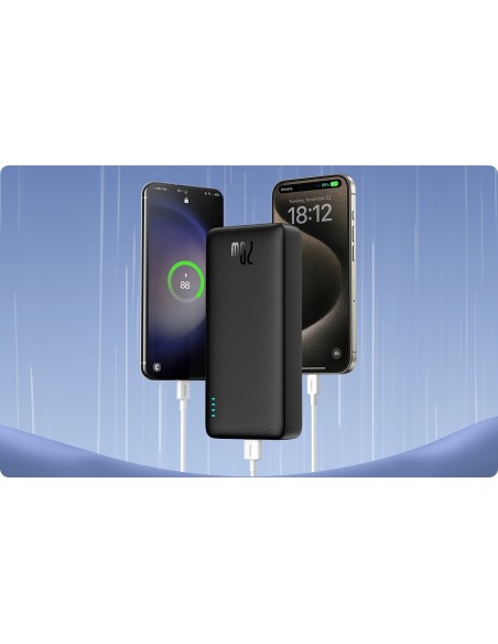 Baseus Airpow Power Bank 20W 20000mAh z Kablem USB-C Czarny