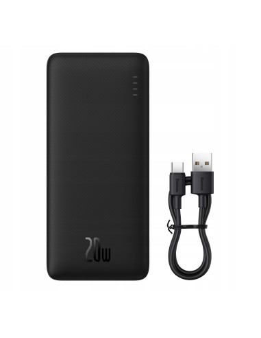 Baseus Airpow Power Bank 20W 20000mAh z Kablem USB-C Czarny
