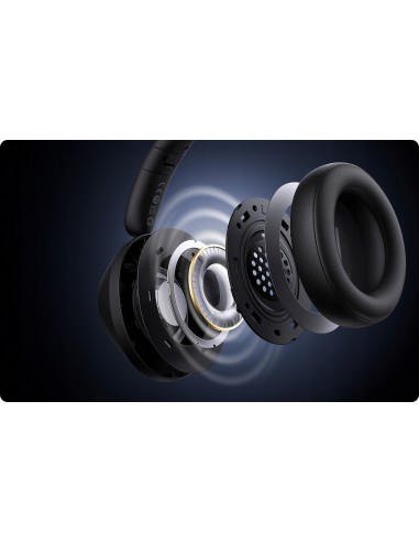 Baseus Bass 30 Max Słuchawki Nauszne Czarne