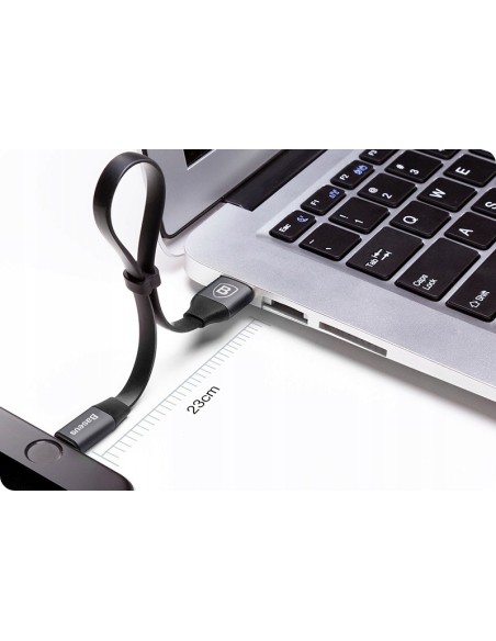 Baseus Nimble Kabel 2w1 USB Do Lightning 23cm Czarny