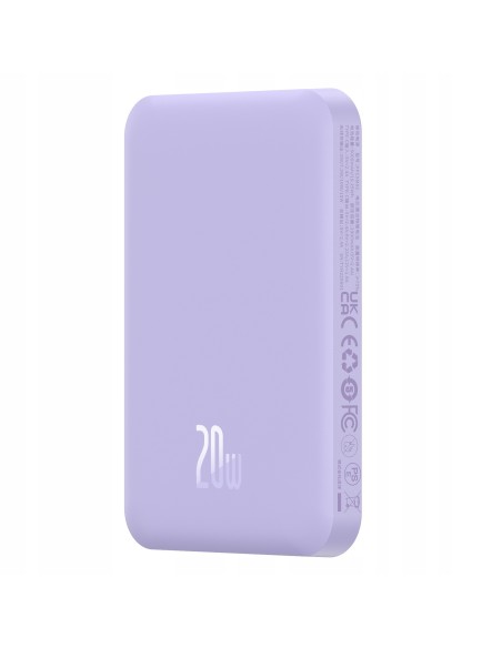 Baseus Magnetic Mini Power Bank Magsafe 5000mAh 20W Fioletowy