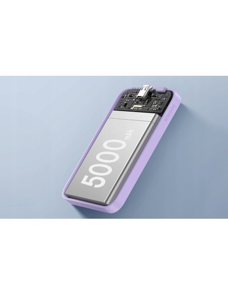 Baseus Magnetic Mini Power Bank Magsafe 5000mAh 20W Fioletowy