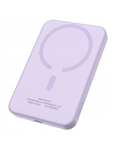 Baseus Magnetic Mini Power Bank Magsafe 5000mAh 20W Fioletowy