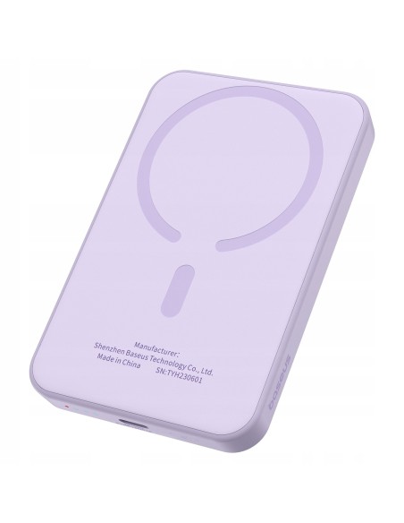 Baseus Magnetic Mini Power Bank Magsafe 5000mAh 20W Fioletowy