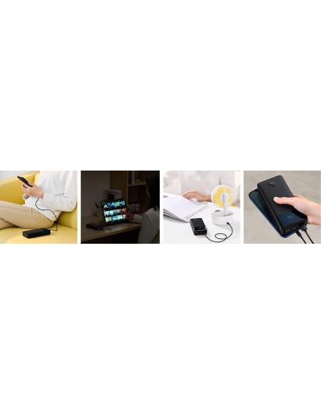 Baseus Bipow Power Bank Z Cyfrowym Wyświtlaczem 10000mAh 20W Czarny
