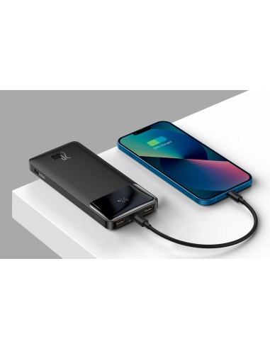 Baseus Bipow Power Bank Z Cyfrowym Wyświtlaczem 10000mAh 20W Czarny