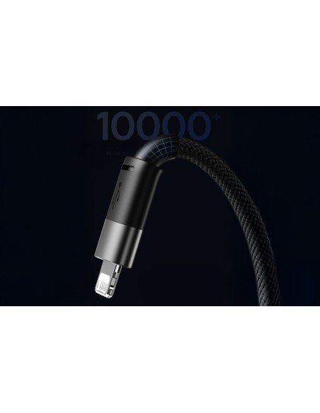 Baseus StarSpeed Kabel 3w1 USB Do Micro Lightning USB-C 1.2m Czarny