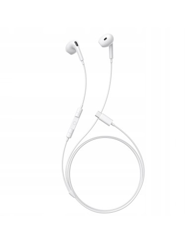 Baseus Encok CZ19  Słuchawki Przewodowe Douszne USB-C Białe