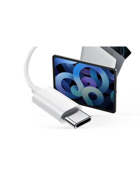 Baseus Encok CZ19  Słuchawki Przewodowe Douszne USB-C Białe