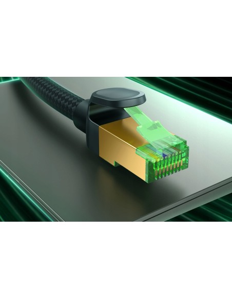 Baseus High Speed CAT8 Kabel Sieciowy 40Gb/s 0.5m Czarny