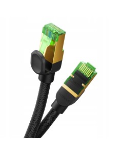 Baseus High Speed CAT8 Kabel Sieciowy 40Gb/s 0.5m Czarny