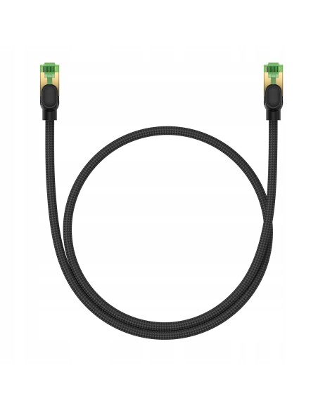 Baseus High Speed CAT8 Kabel Sieciowy 40Gb/s 0.5m Czarny