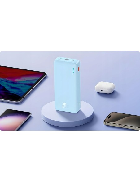 Baseus Airpow Power Bank Z Szybkim Ładowaniem 20W 10000mAh Niebieski
