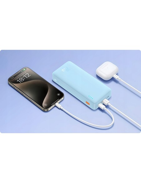 Baseus Airpow Power Bank Z Szybkim Ładowaniem 20W 10000mAh Niebieski
