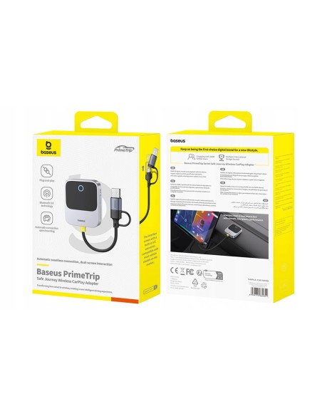Baseus SafeJourney Adapter Bezprzewodowy Szary