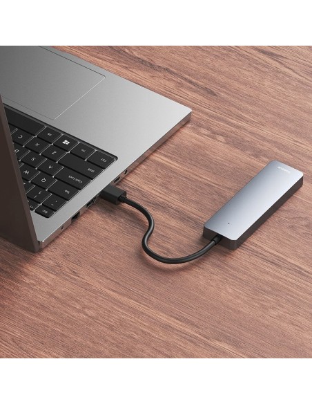 Baseus UltraJoy Series HUB 4 Porty Szary (USBA to USB3.0*4)