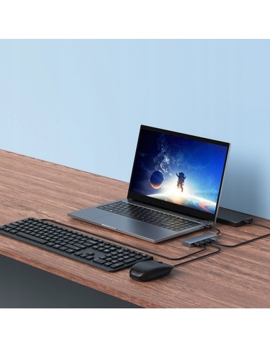 Baseus UltraJoy Series HUB 4 Porty Szary (USBA to USB3.0*4)