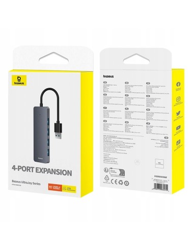 Baseus UltraJoy Series HUB 4 Porty Szary (USBA to USB3.0*4)