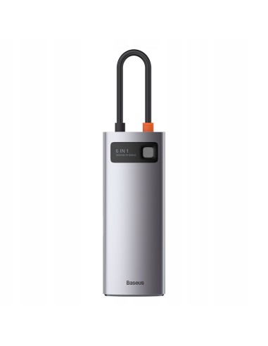 Baseus Metal Gleam Series HUB 6w1 USB-C - HDMI 4K 3x USB3.0 USB-C RJ45