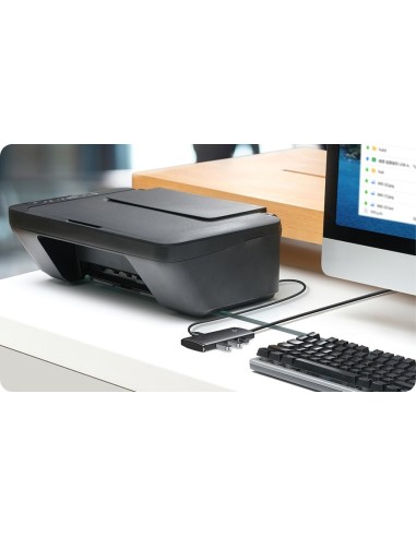Baseus Lite Series HUB USB-C - USB 3.0 x 4 Kabel 25cm Czarny