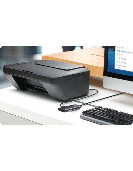 Baseus Lite Series HUB USB-C - USB 3.0 x 4 Kabel 25cm Czarny