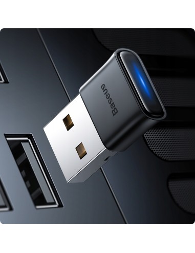 Baseus BA04 Adapter USB Bluetooth 5.1 Czarny
