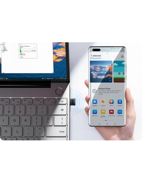 Baseus BA04 Adapter USB Bluetooth 5.1 Czarny