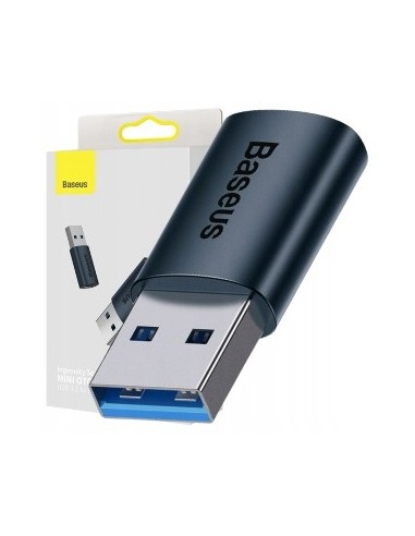 Baseus Ingenuity Series Adapter USB-A Do USB-C OTG Niebieski