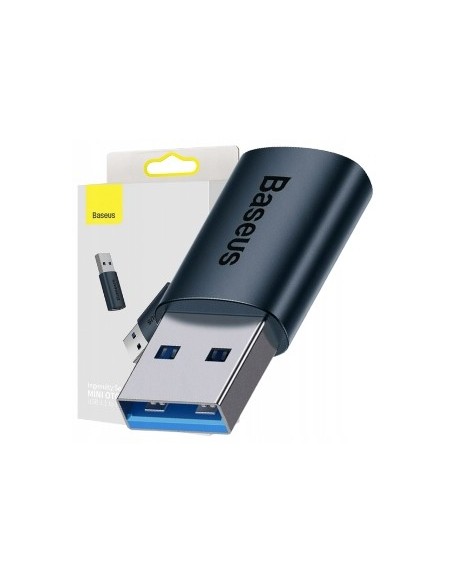 Baseus Ingenuity Series Adapter USB-A Do USB-C OTG Niebieski