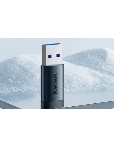 Baseus Ingenuity Series Adapter USB-A Do USB-C OTG Niebieski