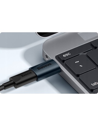 Baseus Ingenuity Series Adapter USB-A Do USB-C OTG Niebieski