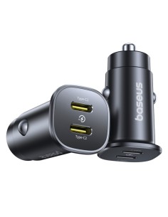 Baseus GoTrip Ładowarka Samochodowa USB-C USB-C 30W Czarna