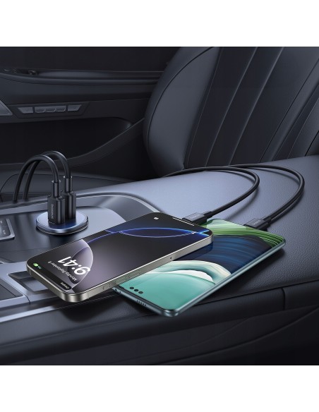 Baseus GoTrip Ładowarka Samochodowa USB-C USB-C 30W Czarna