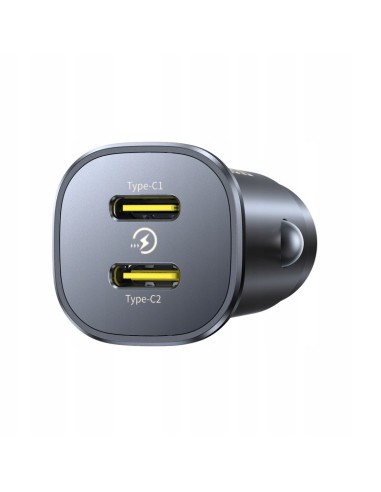 Baseus GoTrip Ładowarka Samochodowa USB-C USB-C 30W Czarna