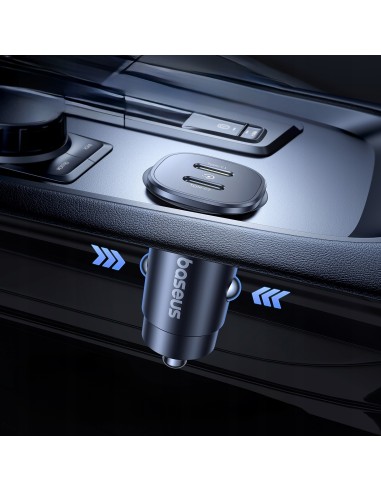Baseus GoTrip Ładowarka Samochodowa USB-C USB-C 30W Czarna