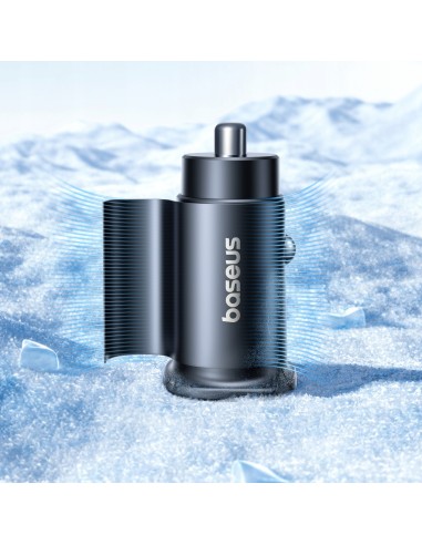 Baseus GoTrip Ładowarka Samochodowa USB-C USB-C 30W Czarna