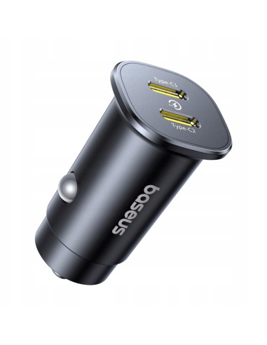 Baseus GoTrip Ładowarka Samochodowa USB-C USB-C 30W Czarna
