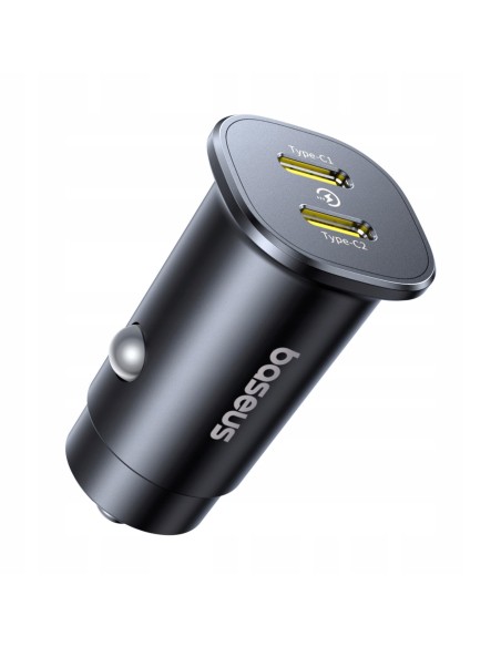 Baseus GoTrip Ładowarka Samochodowa USB-C USB-C 30W Czarna