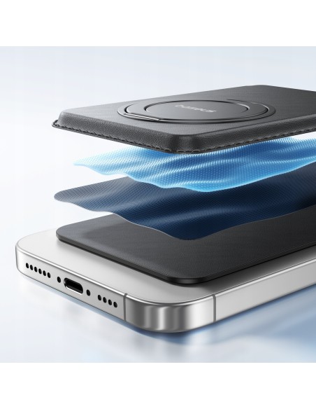 Baseus MagPro 3 Magnetyczne Etui Do Telefonu Na Karty Czarne